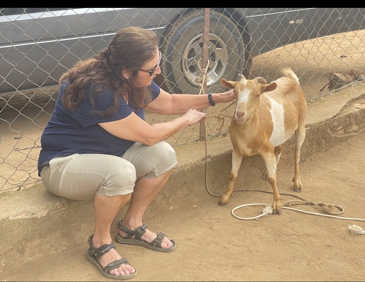 Susan Clem, Treasurer of Greater Heights Missions, on a mission trip in Uganda
